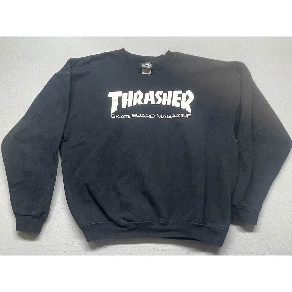 Thrasher Skateboard Magazine Crewneck Sweatshirt in Men's Large (L 42-44)